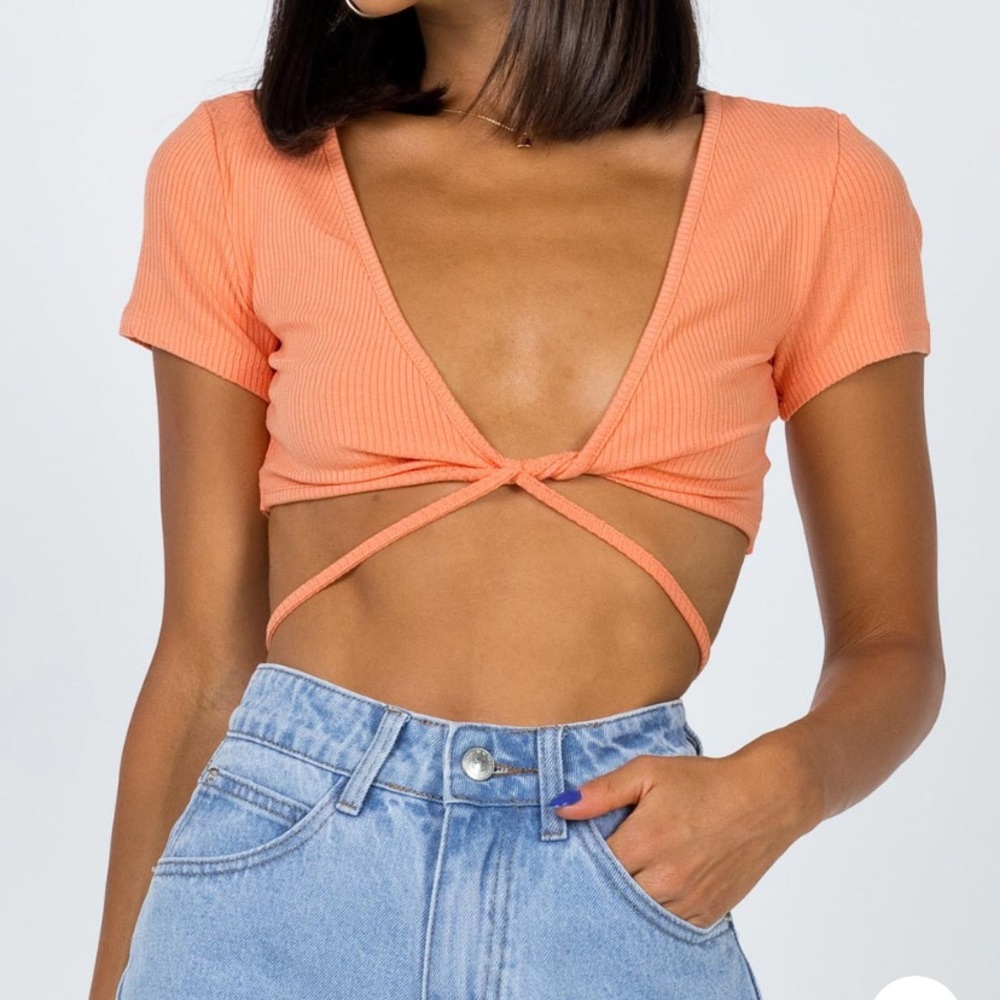 Princess Polly Maize Top Orange